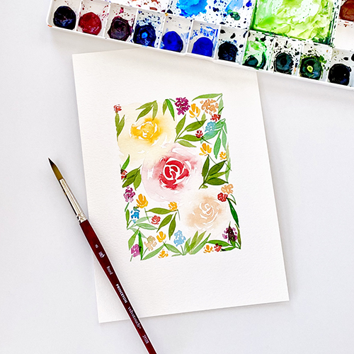 Shelly Kim art example flowers