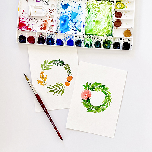 Shelly Kim art example Wreath