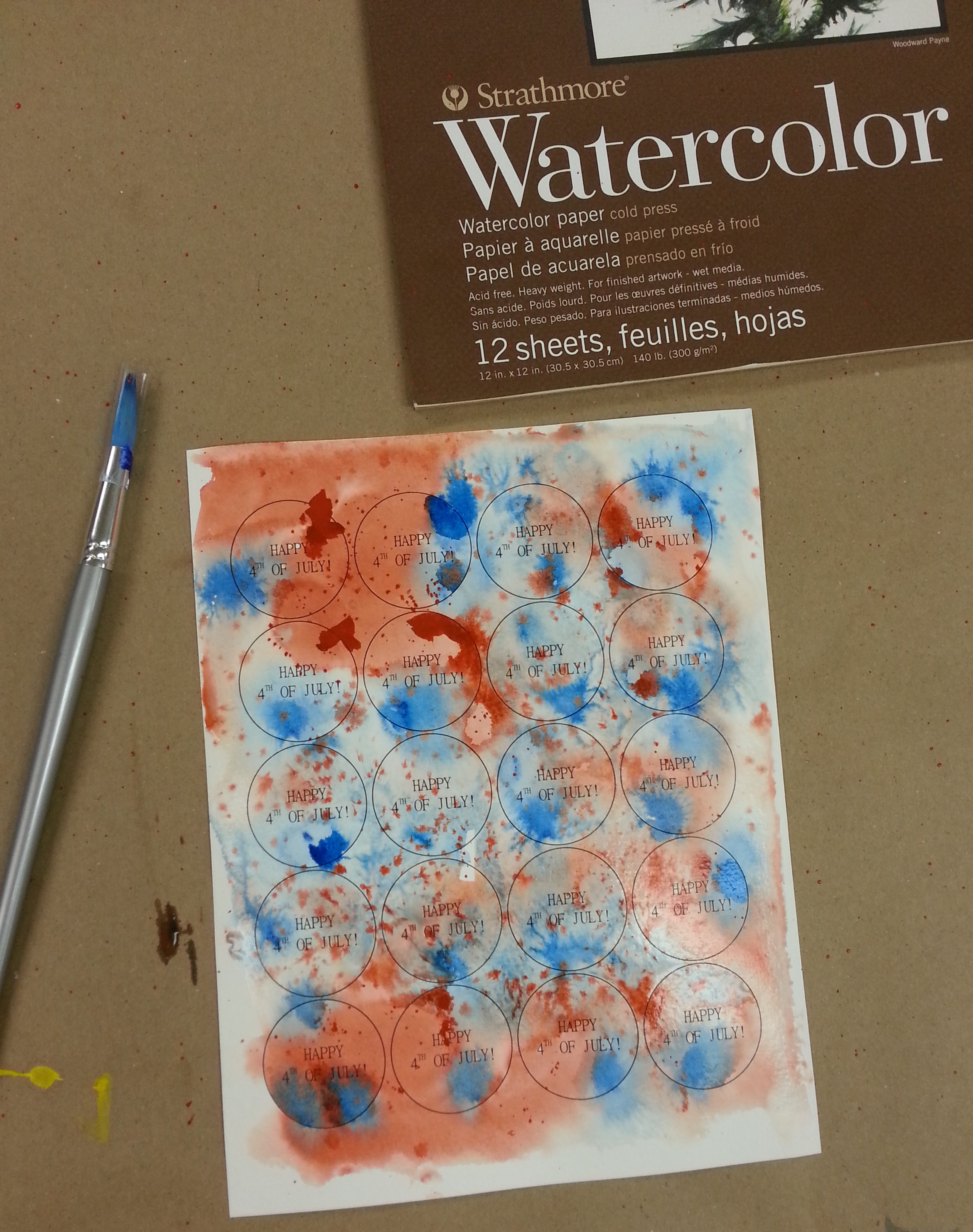 Watercolored Toppers