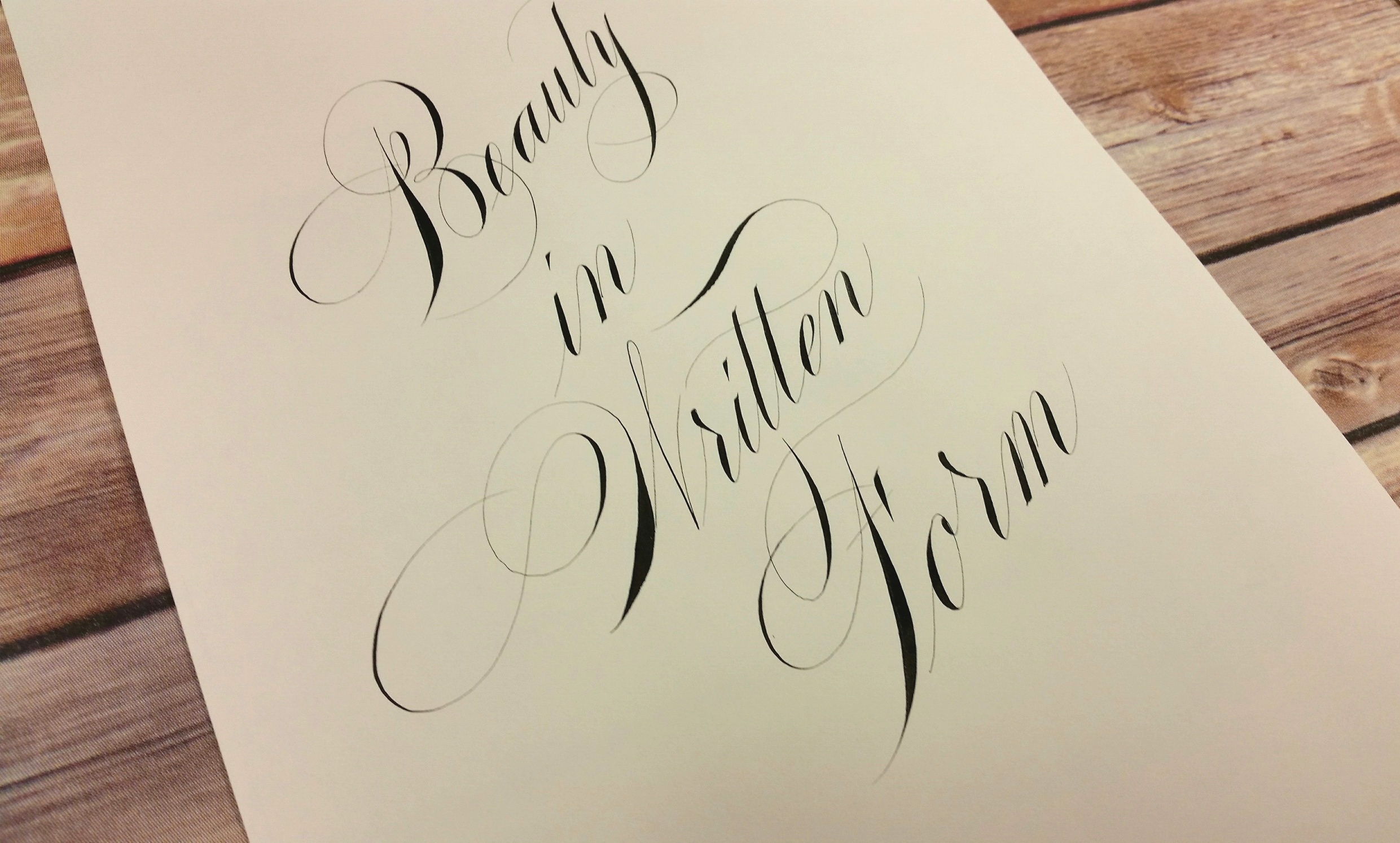 Beauty in the Written Form