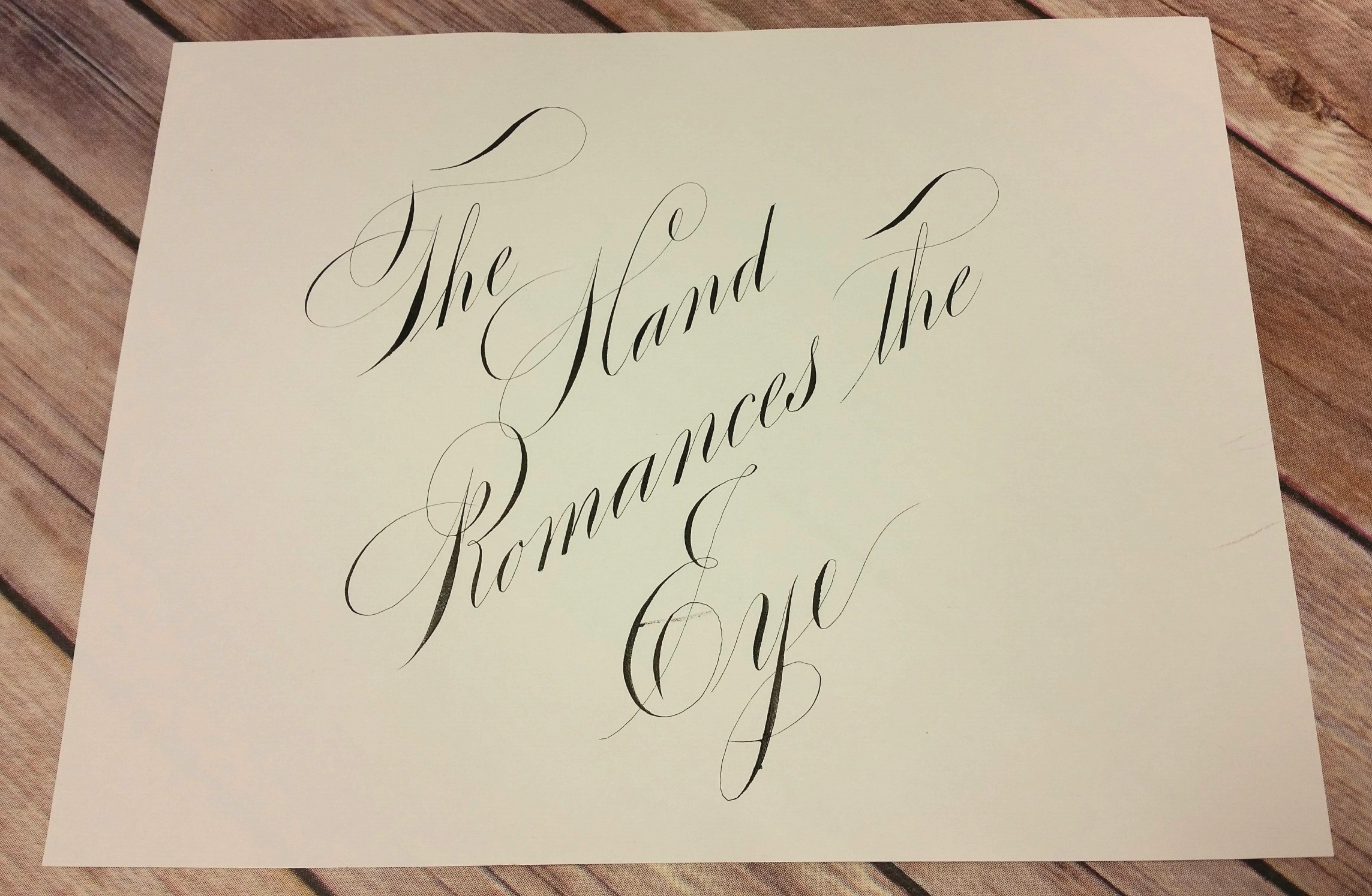 The Hand Romances the Eye