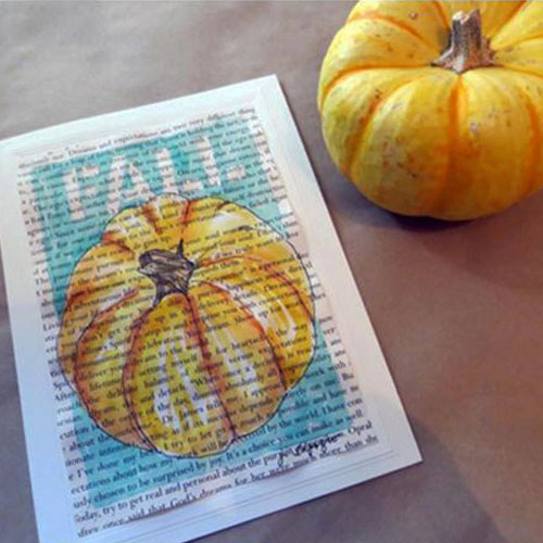 Fall Card from our 2013 Online Workshops